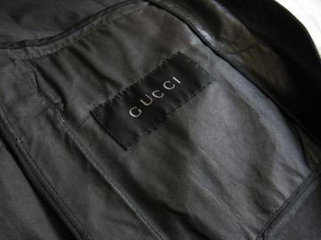 GUCCI (Made in Italy) skórzany płaszcz IT46 (NOWY)