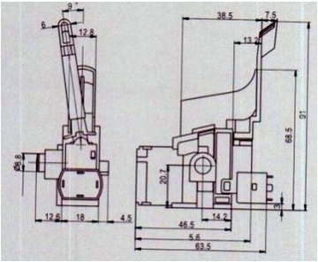 Выключатель для BOSCH GBH 2-24 DSR DFR GAH 500