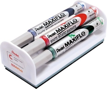 MARKERY PENTEL Z GĄBKĄ DO TABLIC SUCHOŚCIERALNYCH