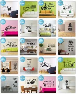 КУХОННЫЕ НАСТЕННЫЕ НАКЛЕЙКИ кофейные наклейки кафе L