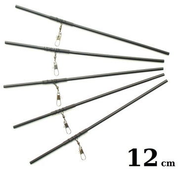 5 x MOCNA RURKA ANTYSPLĄTANIOWA PROSTA / 12 cm /