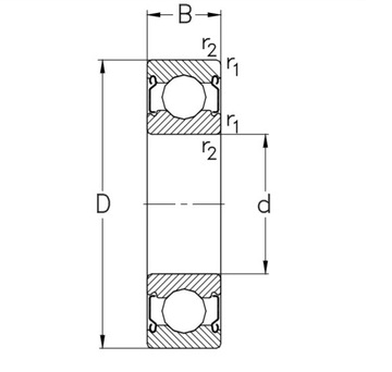 Шарикоподшипник 61904 = 6904 ZZ NKE 20x37X9 2Z