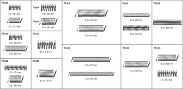 YATO YT-06875 НАБОР ПРУЖИН 200 ШТ. СМЕШИВАНИЕ