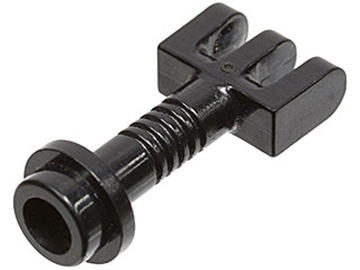 21674 LEGO 2433 4497182 243326 - zawias pręt 3 palce - czarny - 1szt