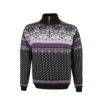 Sweter norweski KAMA 471 Wełna Merino Made in CZ