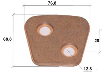 SPIEK TARCZY SPRZĘGŁA 76,8x68,8x4,4 X00272