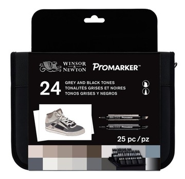 PROMARKER W&N 24 pisaki Grey and Black