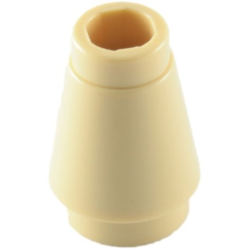 04020a LEGO 4589b 4529237 stożek 1x1 piaskowy 1szt