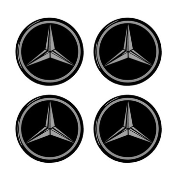 EMBLEMAT LOGO ZNACZEK 3D Mercedes 55 mm 4szt