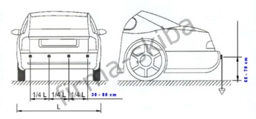 ДАТЧИК 4 ДАТЧИКИ ПАРКОВКИ ЗАДНЕГО НАПРАВЛЕНИЯ LCD CP5 БЕЛЫЙ