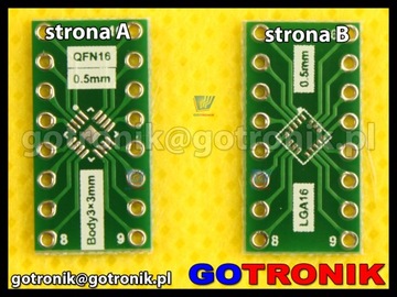 Печатная плата QFN16/LGA16____________PCB-057