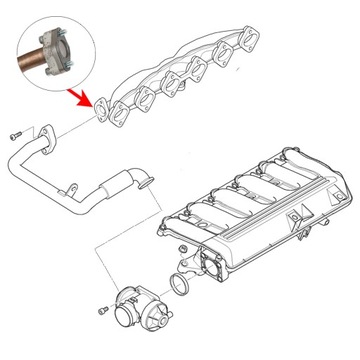 570 ПРОБКА КЛАПАНА EGR BMW E38 E39 730d 525d 530d