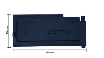 Drzwiczki żeliwne do pieców i kotłów DEFRO 490X150