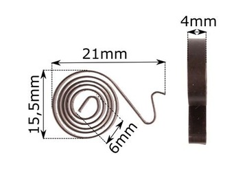 Пружина спиральной щетки GSH 11 E, 1614652004
