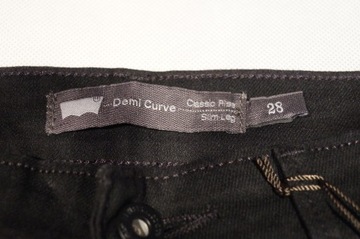 LEVI'S Spodnie Jeans Damskie CZARNE Rozmiar 28