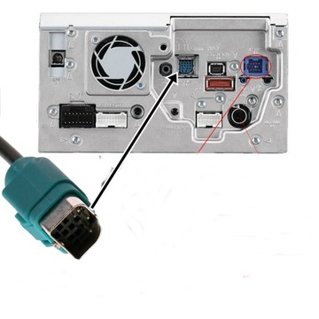 РАЗЪЕМ AUX INPUT ALPINE 4 JACK CDA-105Ri CDE