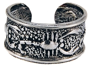 Kolczyk nausznica oponka skorpion srebro 0,925