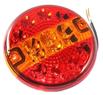 LAMPA TYLNA ZESPOLONA LED HAMBURGER 12V 24V TIR PRZYCZEPY HOMOLOGACJA