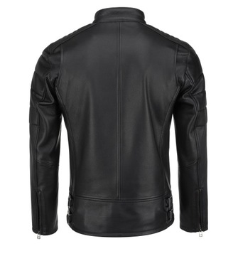 КУРТКА МУЖСКАЯ КОЖАНАЯ TOMSKÓR, ЧЕРНАЯ AGUSTIN S