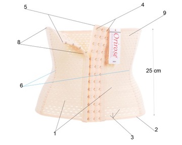 Высокий ПОЯС ДЛЯ ПОХУДЕНИЯ Orirose, моделирующий живот с регулировкой SIZE+.