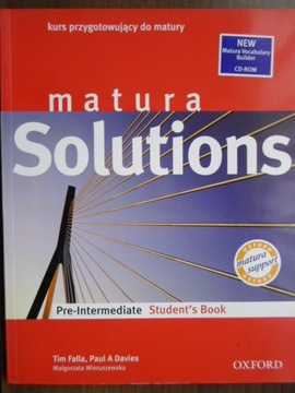 MATURA SOLUTIONS Pre-Intermediate SB OXFORD