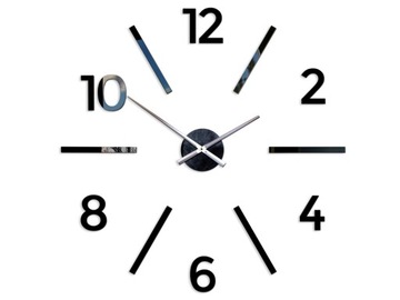 Zegar ścienny ModernClock - MCAX- BLACK 75CM -DIY