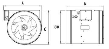 Wentylator kanałowy Harmann JETTEC 250/1700 1740m3