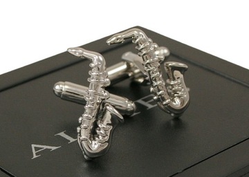 Tematyczne Spinki do Mankietów - SAKSOFONY