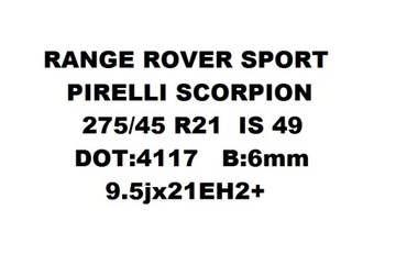 Колеса диски ШИНЫ Range Rover Sport R21