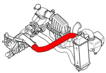 Патрубок интеркулера Land Rover Freelander 2.0 D