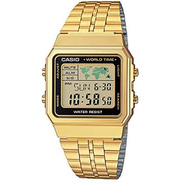 Casio zegarek na bansolecie złoty A500WGA-1