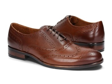 Официальная обувь Мужская обувь Коричневые броги из натуральной кожи 85 Размер 42