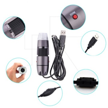 MIKROSKOP CYFROWY USB 3.0 2MP PRZYBLIŻENIE 1600x