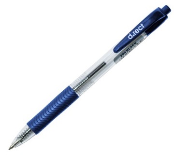 DŁUGOPIS D RECT PSTRYKANY 0,7 MM NIEBIESKI