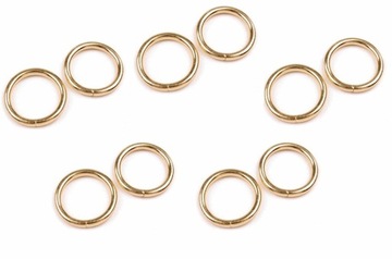 10 SZTUK i 35 mm - ZŁOTE KÓŁKA METALOWE ZŁOTE