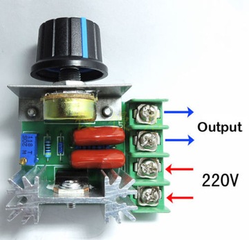 REGULATOR OBROTÓW MOCY NAPIĘCIA SILNIKA 2000W 230V