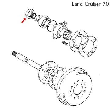 Сальник задней полуоси LAND CRUISER 70 100 PRADO 90 90310-58002 9031058002