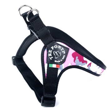 SZELKI dla psa 61-77cm Buldog Angielski Border Collie TRE PONTI różowe moro