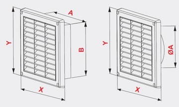 КРЫШКА ВЕНТИЛЯЦИОННОЙ РЕШЕТКИ 13x13 fi100 STYLE - T55