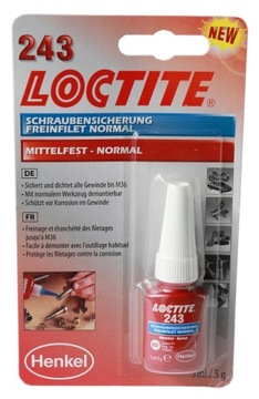 Loctite 243 Klej do gwintów średni wytrzymał. 5ml