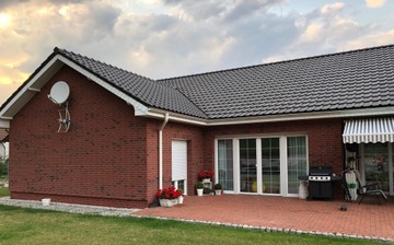 Гибкая фасадная плитка с имитацией кирпича