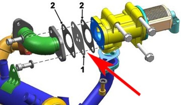 511 Заглушка EGR FIAT OPE 1.9 8V 2.4 10V JTDM CDTi