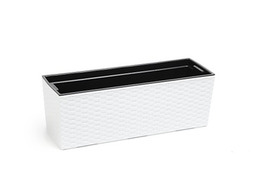 KWIETNIK BEGONIA RATTAN WKŁAD 190x560 H19,5 BIAŁY