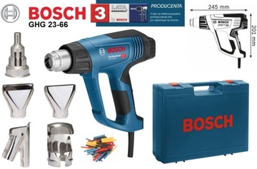 BOSCH GHG 23-66 OPALARKA 2300 W + 5 DYSZ + WALIZKA