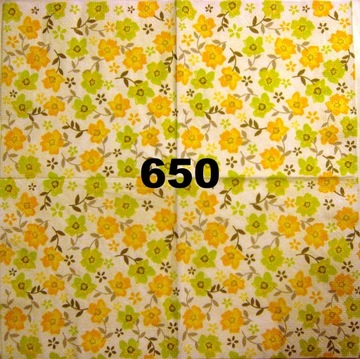 Serwetki do decoupage-1szt -KWIATY-NR 650