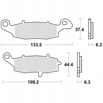 фото ориг. №4, Galfer pads brake front kawasaki vn 1500
