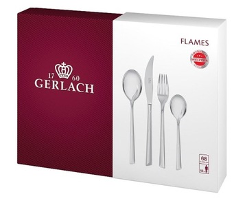 GERLACH CUTLERY FLAMES GLOSS 68 предметов на 12 персон