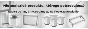 НОЖКА МЕБЕЛЬНАЯ АЛЮМИНИЕВАЯ НОЖКА 40х40х60мм ЧЕРНАЯ