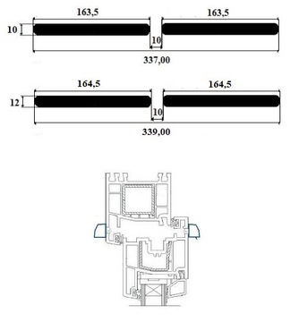 Оконные форточки FVent 2500F АНТРАЦИТ/БЕЛЫЙ