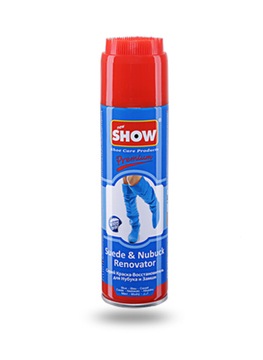 SHOW Farba pasta spray do zamszu nubuku butów 250ml kolor niebieski